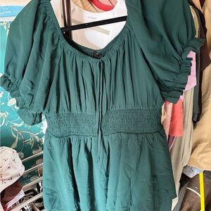 Women's Green romper
